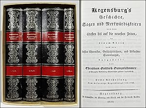 Bild des Verkufers fr Regensburg's Geschichte, Sagen und Merkwrdigkeiten. 4 Bnde. zum Verkauf von Antiquariat Steffen Vlkel GmbH