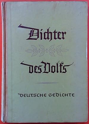 Seller image for Dichter des Volks. Deutsche Gedichte fr Hhere Schulen. Unter- und Mittelstufe for sale by biblion2