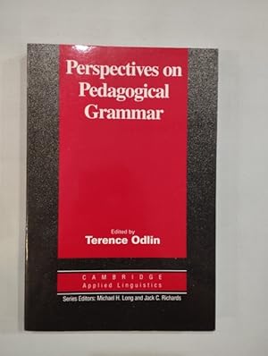 Immagine del venditore per Perspectives on Pedagogical Grammar venduto da Saturnlia Llibreria