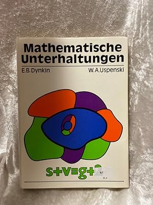 Image du vendeur pour Mathematische Unterhaltungen mis en vente par Antiquariat Jochen Mohr -Books and Mohr-