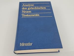 Imagen del vendedor de Analyse des griechischen Neuen Testaments Pierre Guillemette a la venta por SIGA eG
