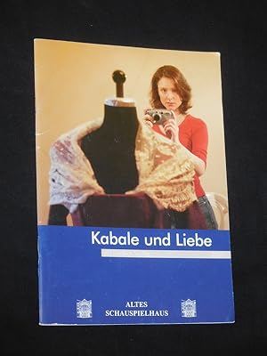 Seller image for Programmheft Altes Schauspielhaus Stuttgart 2005/06. KABALE UND LIEBE von Schiller. Insz.: Klaus Hemmerle, Bhnenbild: Steffi Bruhn, Kostme: Sybille Schulze, techn. Ltg.: Alexander Roy. Mit Tina Eberhardt (Luise), Matthias Hermann (Ferdinand), Reinhart von Stolzmann, Hubertus Grimm, Franziska Becker, Jens Woggon, Michael Holz, Andrea Hrnke-Trie, Karl-Heinz Butzen for sale by Fast alles Theater! Antiquariat fr die darstellenden Knste