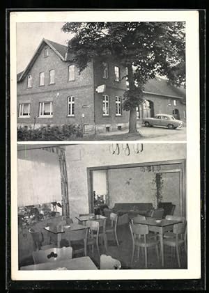 Seller image for Ansichtskarte Hrste b. Bielefeld, Gasthaus von Friedrich Klack, Innenansicht for sale by Bartko-Reher
