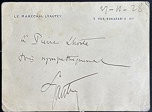 Seller image for Carte autographe signe Pierre Lhoste for sale by Librairie  la Demi-Lune