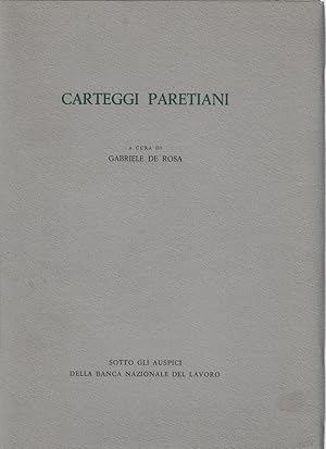 Immagine del venditore per Carteggi paretiani : 1892-1923 venduto da Romanord