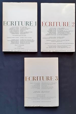 Ecriture - Cahier de littérature et de poésie : n°1,2 et 3 : 1964-1967 -