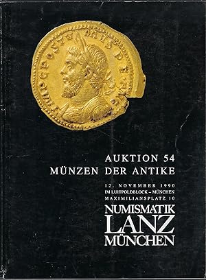 Image du vendeur pour Numismatik Lanz. Auktion 54, Mnzen der Antike, 12 November 1990 mis en vente par Librairie Archaion