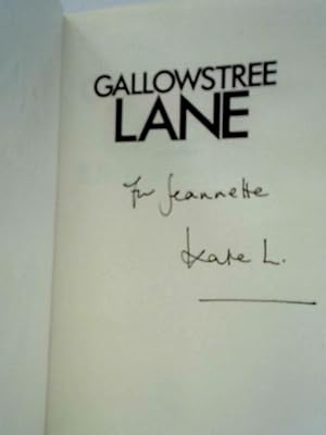 Image du vendeur pour Gallowstree Lane mis en vente par World of Rare Books