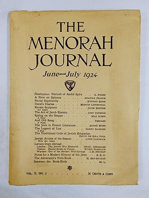 Seller image for Frontispiece: Portrait of Andr Spire In "The Menorah Journal" for sale by TBCL The Book Collector's Library