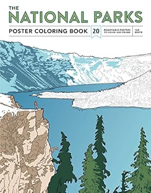 Image du vendeur pour The National Parks Poster Coloring Book: 20 Removable Posters to Color and Frame mis en vente par ZBK Books