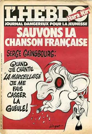 "L'HEBDO HARA-KIRI N°21 du 9/12/1981" HUGOT : SERGE GAINSBOURG / SAKHAROV / CORRESPOND AU N°578 D...