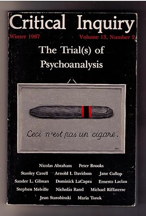 Seller image for Critical Inquiry. The Trial(s) of Psychoanalysis. Winter 1987. Volume 13, Number 2. for sale by CARDINAL BOOKS  ~~  ABAC/ILAB