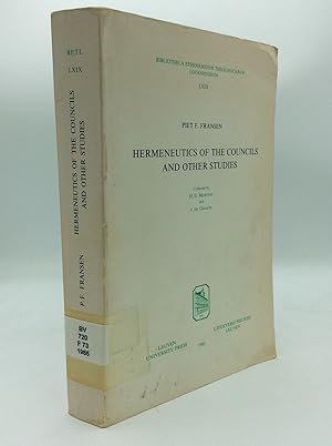 Image du vendeur pour HERMENEUTICS OF THE COUNCILS AND OTHER STUDIES mis en vente par Kubik Fine Books Ltd., ABAA
