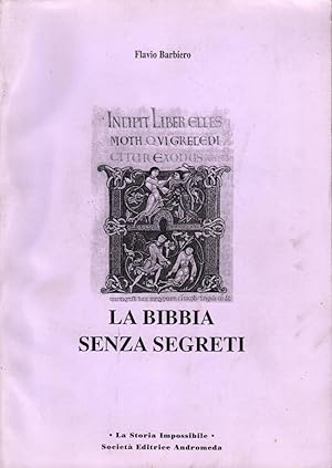 Immagine del venditore per La Bibbia senza segreti venduto da Studio Bibliografico Stazione di Posta