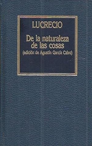 Imagen del vendedor de De La Naturaleza De Las Cosas (Spanish Edition) a la venta por Librairie Cayenne
