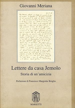 Image du vendeur pour Lettere da casa Jemolo (firma dell'autore) mis en vente par Studio Bibliografico Stazione di Posta