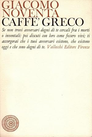 Seller image for Caff Greco for sale by Studio Bibliografico Stazione di Posta