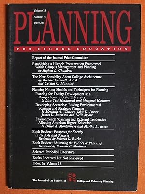 Seller image for Planning for Higher Education 18:4 (1989-90) for sale by GuthrieBooks