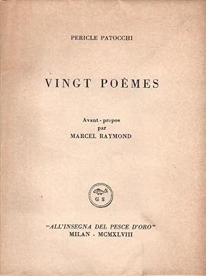 Seller image for Vingt poemes for sale by Studio Bibliografico Stazione di Posta