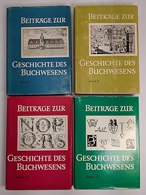 Beiträge zur Geschichte des Buchwesens. Band I-IV