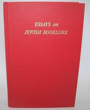 Image du vendeur pour Essays on Jewish Booklore mis en vente par Easy Chair Books