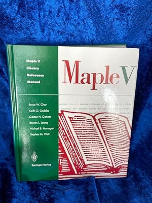 Bild des Verkufers fr Maple V Library Reference Manual zum Verkauf von Antiquariat Jochen Mohr -Books and Mohr-