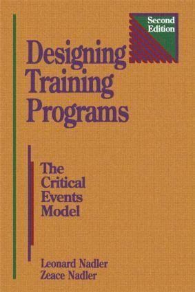 Bild des Verkufers fr Nadler, Z: Designing Training Programs zum Verkauf von moluna