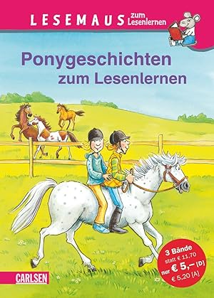 Bild des Verkufers fr LESEMAUS zum Lesenlernen Sammelbnde: Ponygeschichten zum Lesenlernen: Einfache Geschichten zum Selberlesen - Lesen ben und vertiefen zum Verkauf von Antiquariat Buchhandel Daniel Viertel