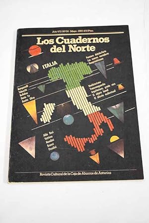 Seller image for Cuadernos del Norte, Ao 1986, n 36:: Va pensiero; Manganelli; A y B; Tabucchi; Gesualdo Bofalino; Deadly play; Sobre la improvisacin; Transvanguardia; El efecto de la realidad; Plaza de Italia; Todo objeto es diferente de cualquier otro; Conversacin con Andrea Branzi; Neoprimitivismo; Dialctica, diferencia, pensamiento dbil; Mejor lbil que dbil; Pasolinaria; Opulencia o miseria audiovisual?; La contrapuesta pasin; La biografa y el bigrafo; Todo empez con un lbum de postales; Simpleza franciscana; El estudio de la literatura a travs del anlisis del lenguaje; Dos poemarios; Retrato del Quetzal en Creta; Pesadillas marxistas fin de siglo; Leopoldo Mara Panero o La palabra edificante; Repercusiones del centenario de Ezra Pound en Asturias; Cuerpo a verso; Blue note ataca de nu for sale by Alcan Libros