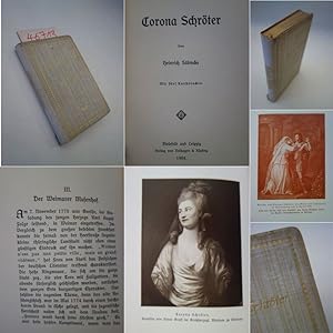 Bild des Verkufers fr Corona Schrter, von Heinrich Stmcke. Mit 5 Kunstdrucken zum Verkauf von Galerie fr gegenstndliche Kunst