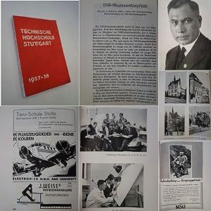 Hochschulführer der Technischen Hochschulen Stuttgart 1937 / 38. Herausgegeben für die Studentens...