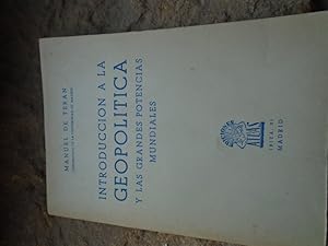 Seller image for Introduccin a la Geopoltica y las Grandes Potencias Mundiales for sale by Carmichael Alonso Libros