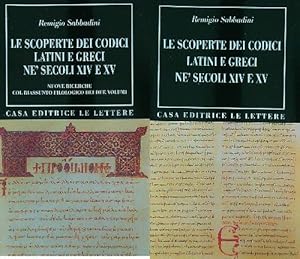 Bild des Verkufers fr Le scoperte dei codici latini e greci ne' secoli XIV e XV 2vv. zum Verkauf von Librodifaccia