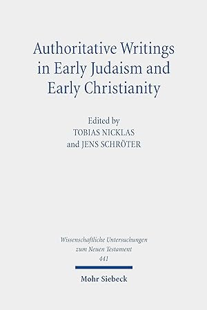 Bild des Verkufers fr Authoritative Writings in Early Judaism and Early Christianity zum Verkauf von moluna