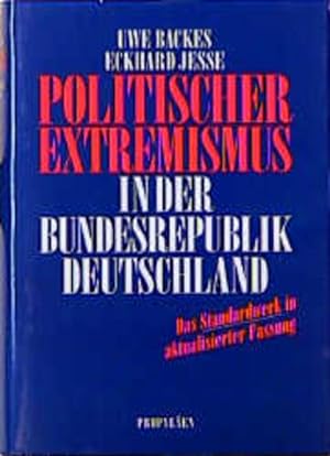 Bild des Verkufers fr Politischer Extremismus in der Bundesrepublik Deutschland zum Verkauf von Versandantiquariat Felix Mcke
