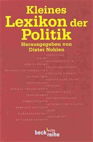 Imagen del vendedor de Kleines Lexikon der Politik a la venta por Versandantiquariat Felix Mcke
