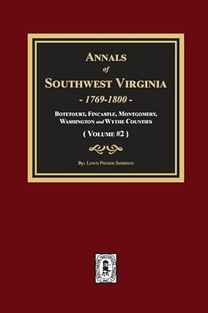 Bild des Verkufers fr Annals of Southwest Virginia: Volume #2 zum Verkauf von moluna