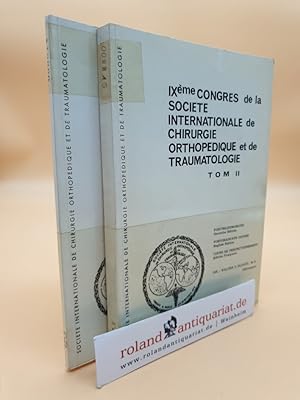 Image du vendeur pour IXeme Congres de la Societe Internationale de Chirurgie Orthopedique et de Traumatologie Tom 2 (2 Bnde) Fortbildungskurs / Postgraduate Course / Cours de Perfectionnement mis en vente par Roland Antiquariat UG haftungsbeschrnkt