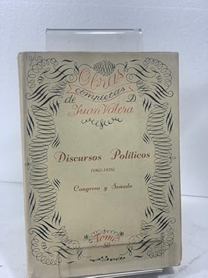 Imagen del vendedor de DISCUROS POLITICOS 1861-1876 a la venta por LIBRERIA ANTICUARIA SANZ