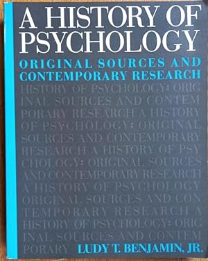 Seller image for A HISTORY OF PSYCHOLOGY Original Sources and Contemporary Research for sale by Douglas Books