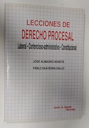 Imagen del vendedor de Lecciones de derecho procesal a la venta por La Leona LibreRa