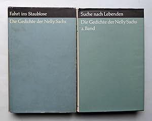 Bild des Verkufers fr Die Gedichte der Nelly Sachs. 2 Bnde. - Band 1: Fahrt ins Staublose. - Band 2: Suche nach Lebenden. zum Verkauf von Versandantiquariat Wolfgang Petry