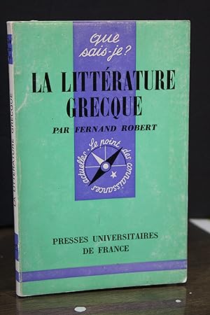 La littérature grecque.- Robert, Fernand.