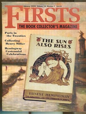Image du vendeur pour Firsts: The Book Collector's Magazine: January, 2000 mis en vente par Dearly Departed Books