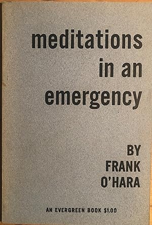 Bild des Verkufers fr Meditations in an Emergency zum Verkauf von A Book Preserve