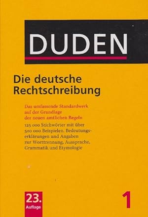 Seller image for Duden. Die deutsche Rechtschreibung. Band 1. for sale by La Librera, Iberoamerikan. Buchhandlung