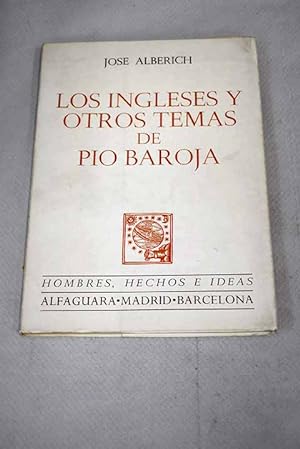 Imagen del vendedor de Los ingleses y otros temas de Po Baroja a la venta por Alcan Libros