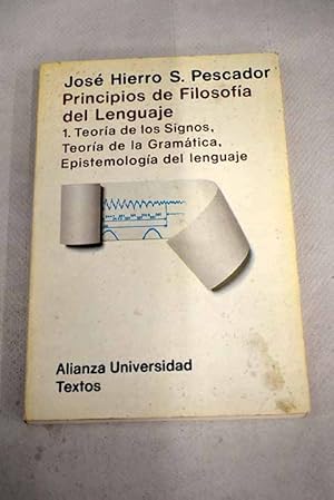 Imagen del vendedor de Principios de filosofa del lenguaje, 1 a la venta por Alcan Libros