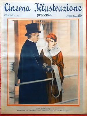 Cinema Illustrazione 14 Ottobre 1931 Ripudiata Jenny Lind Sandra Ravel Harding