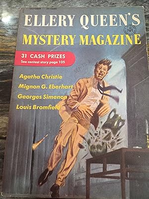 Bild des Verk�ufers f�r Ellery Queen's Mystery Magazine including Black Mask Magazine October 1955 Merlini and the Vanished Diamonds, The Little Doctor and the Slipper Fiend, The Six China Figures, The Wagstaff Pearls, Looking for a Diamond, A Test of Identity, The Mystery of Kersh, and others zum Verkauf von Lazy S Books